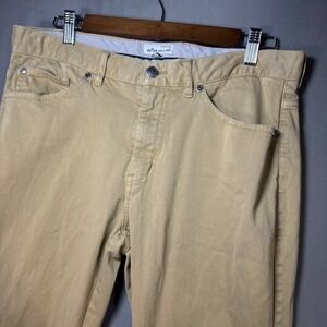 Peter Millar Performance 5 Pocket Mens Khaki Chino Pants Casual Golf Size 33